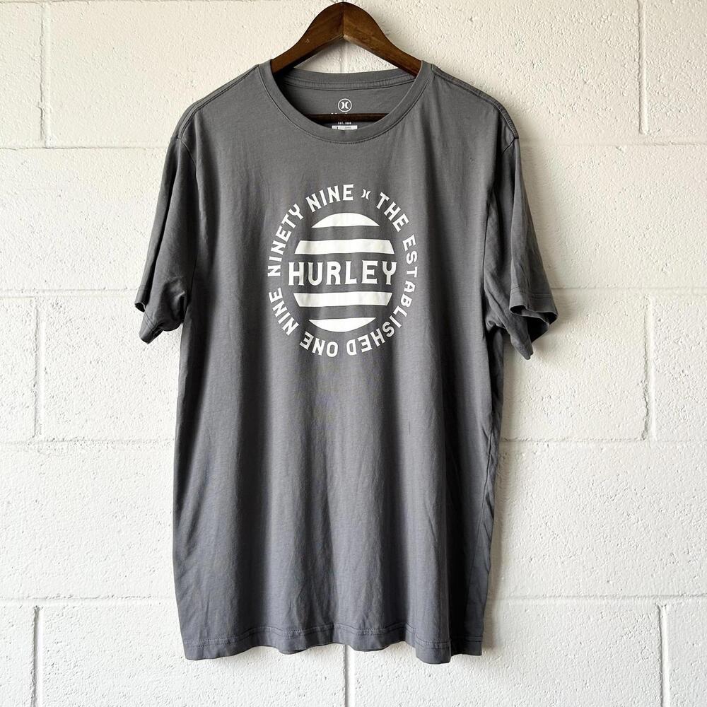 Hurley Gray Graphic Short Sleeve T-Shirt Men’s Large